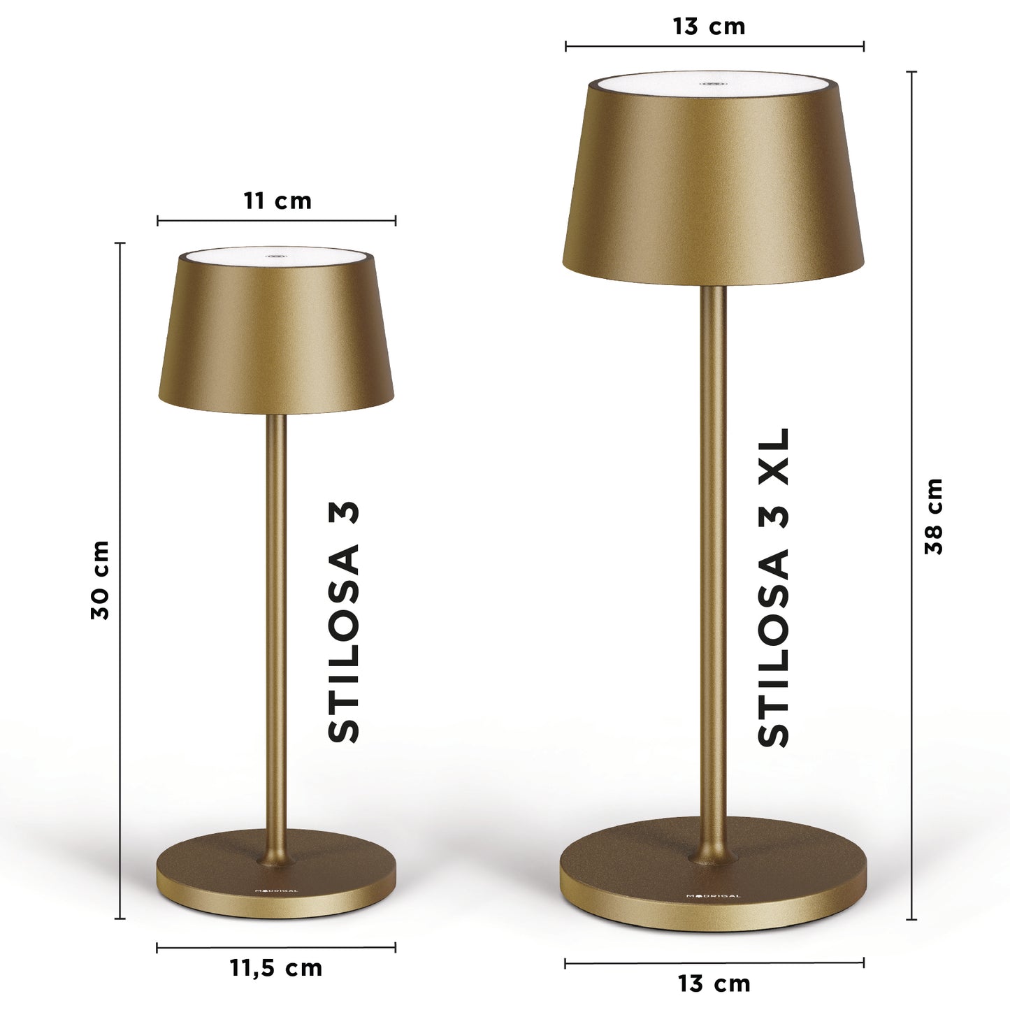 Stilosa Tonda - Gold Titanium