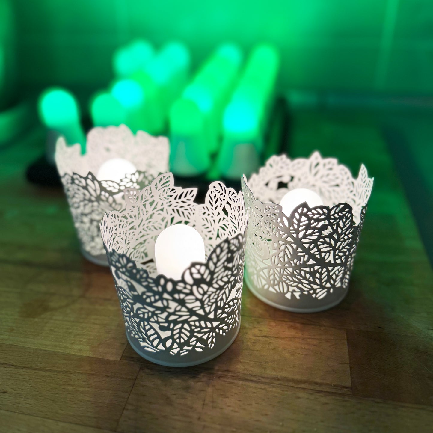 Color&Mood: Set di 12 Lumini LED RGB + Bianco Caldo + Candela